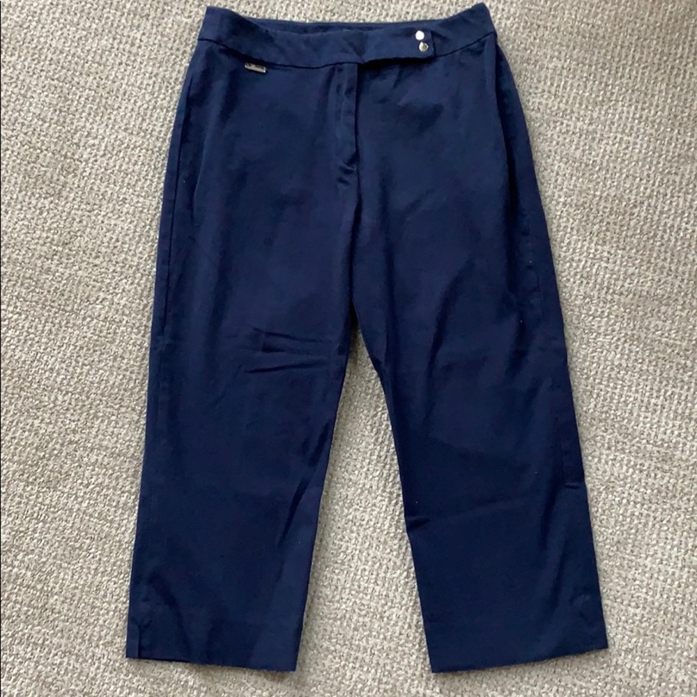 Ralph Lauren navy blue twill capris